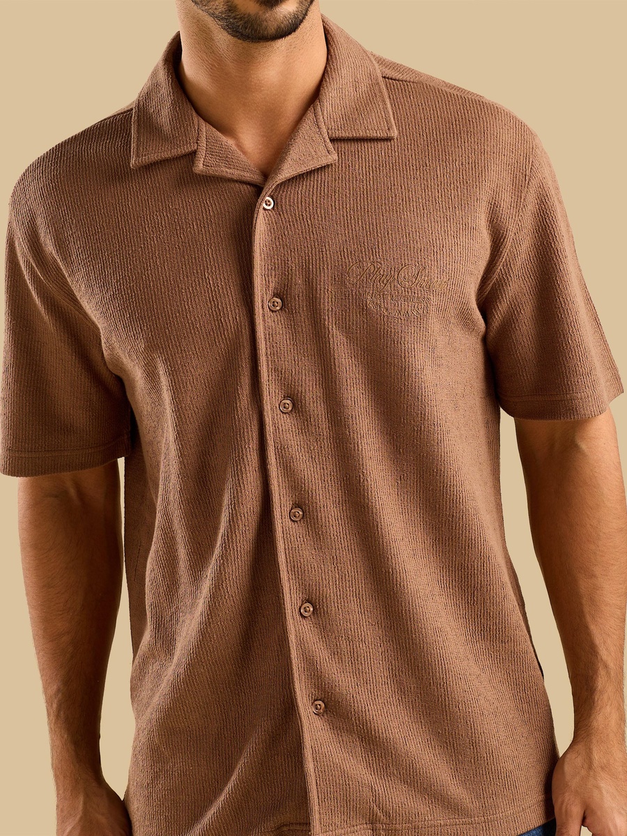 Textured Relaxed Fit Shirt