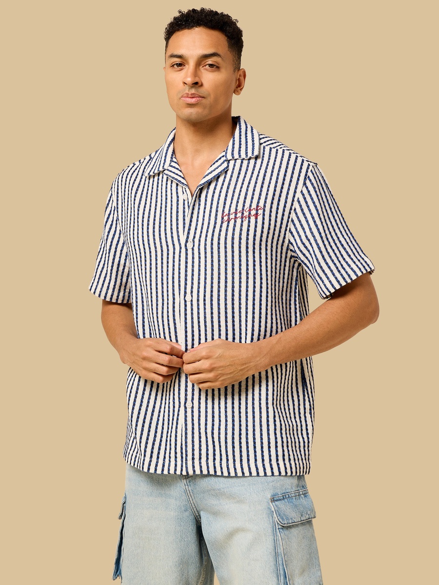 Relaxed Fit Striped Shirt