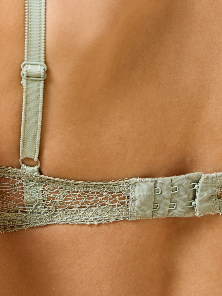Pack of 2 - Lace Detail Wired Plunge Bra