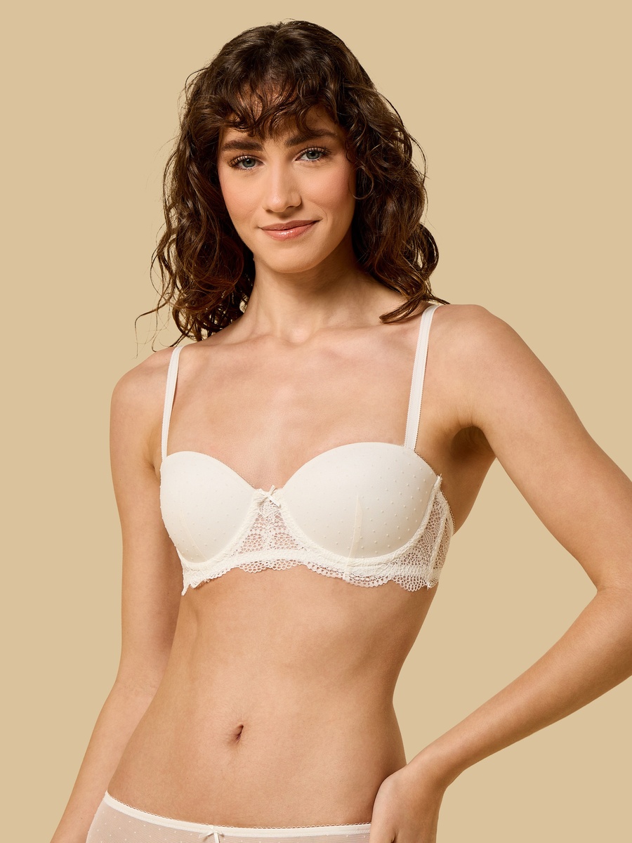 Pack of 2 - Lace Detail Wired Plunge Bra