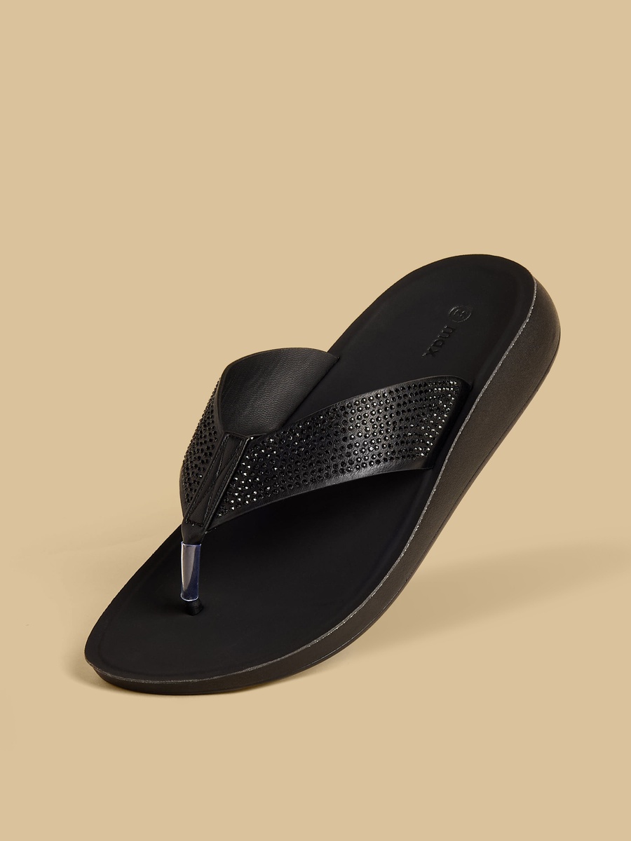 Embellished Flat Sandals