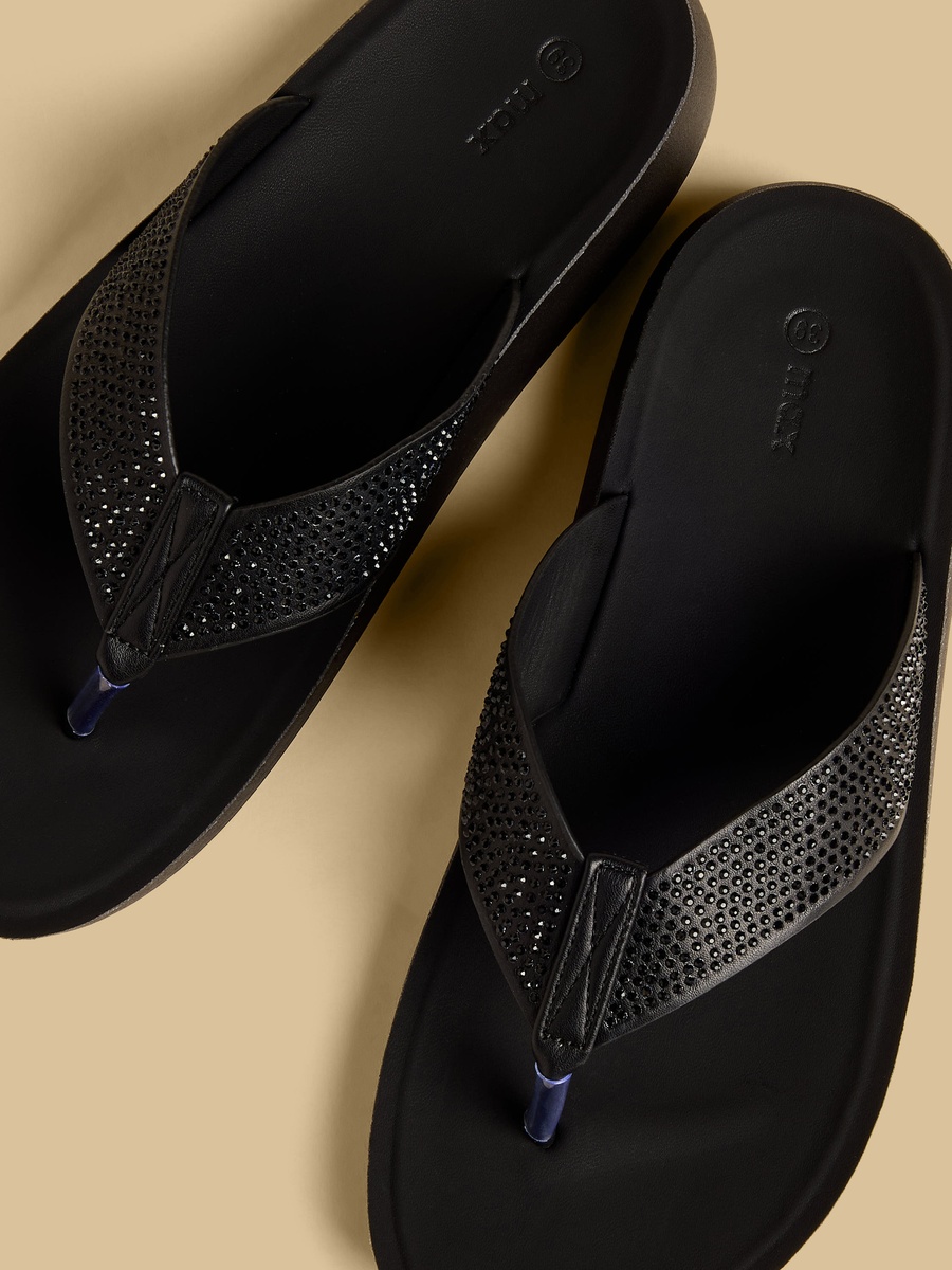 Embellished Flat Sandals