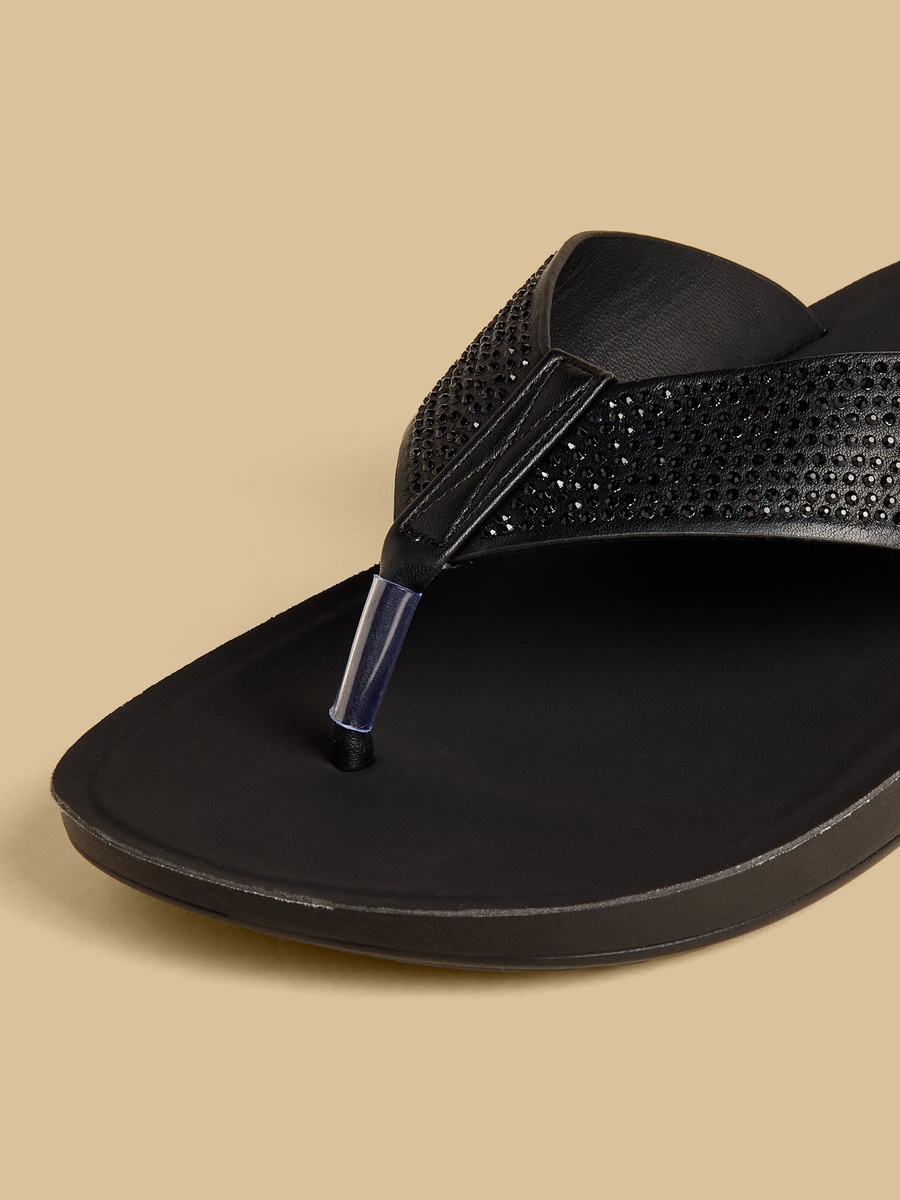 Embellished Flat Sandals