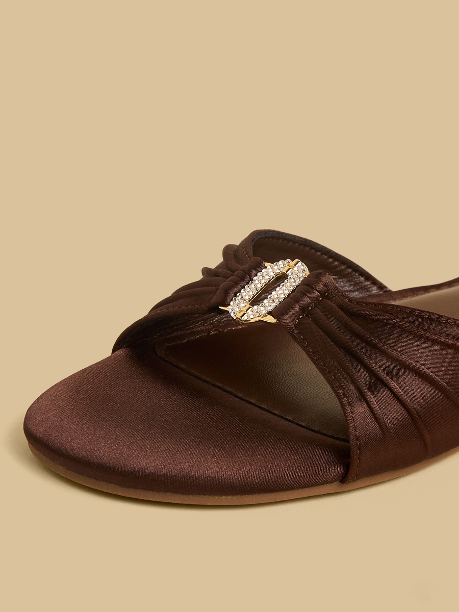 Embellished Slip-On Sandals