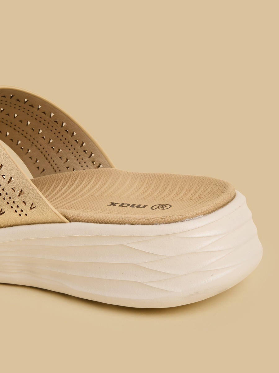 Cross Strap Slip-On Sandals