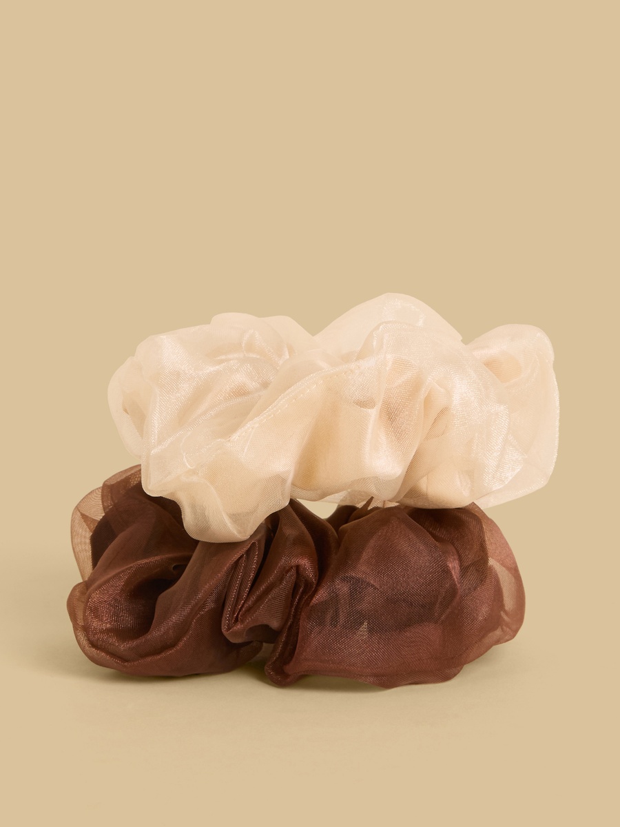 Pack of 2 - Textured Hair Scrunchie
