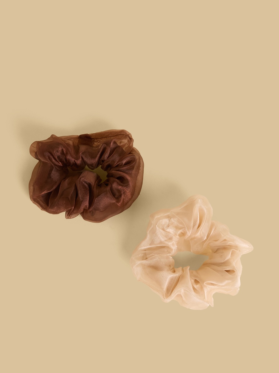Pack of 2 - Textured Hair Scrunchie