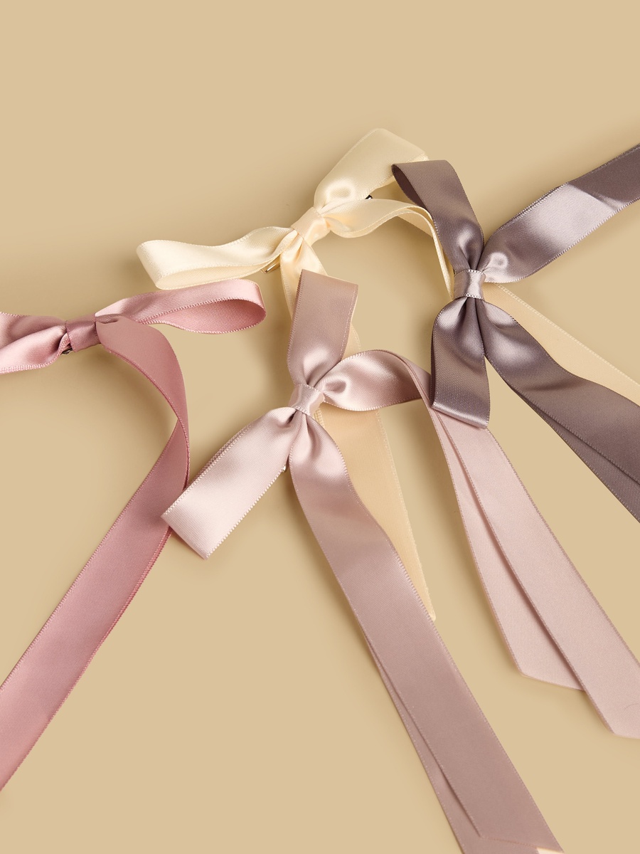 Pack of 4 - Bow Accent Hair Clip