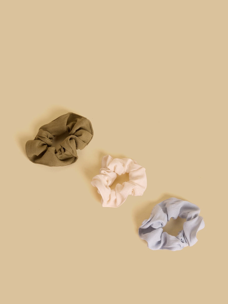 Pack of 3 - Textured Hair Scrunchie