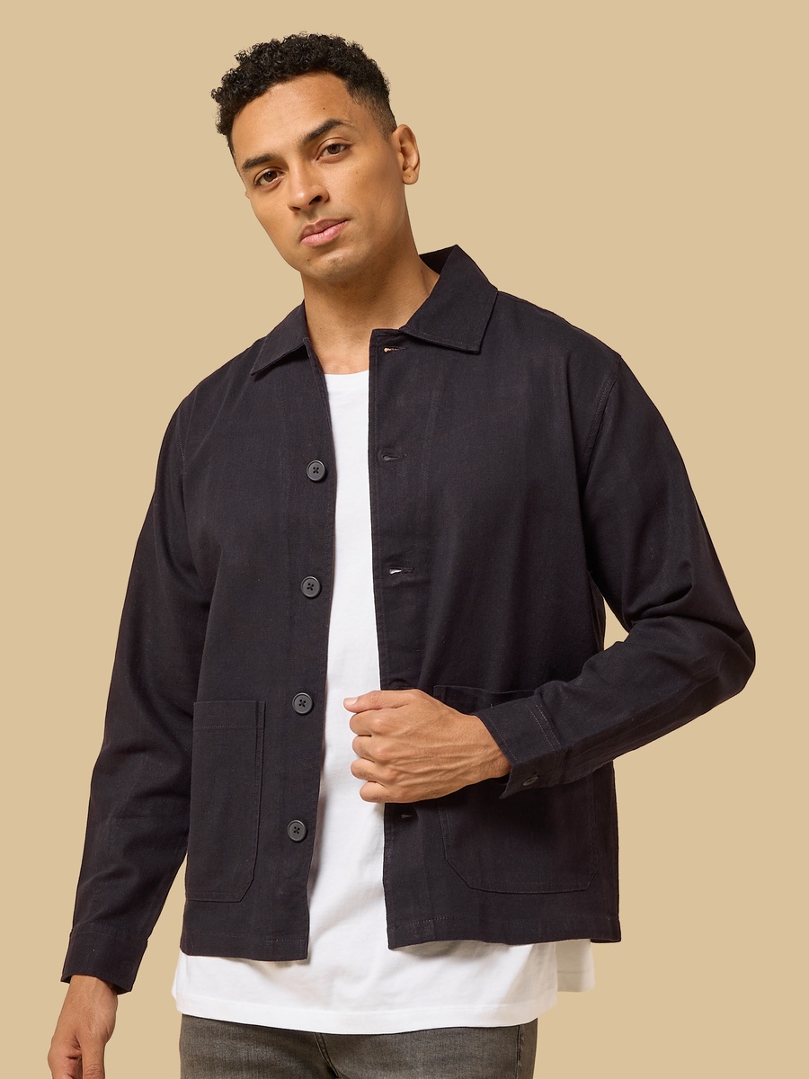 Linen Blend Shacket