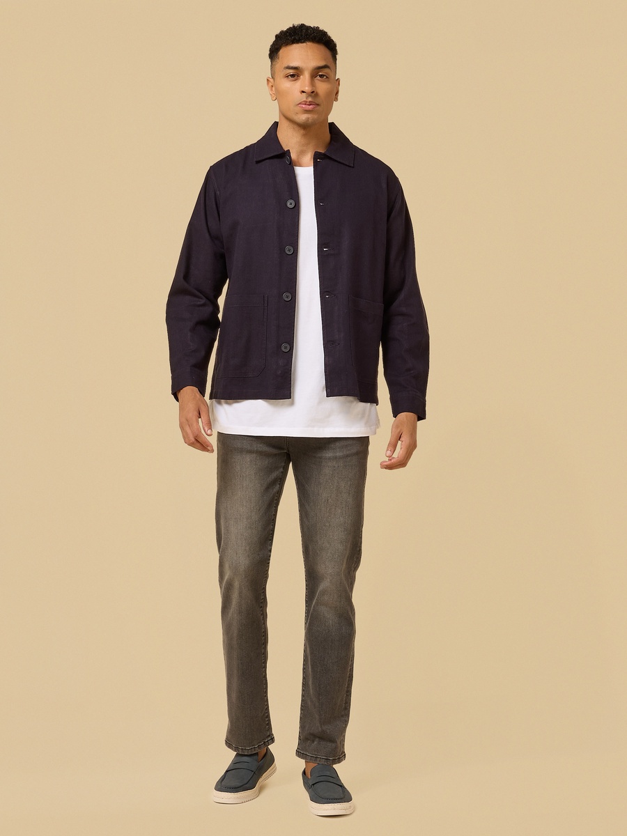 Linen Blend Shacket
