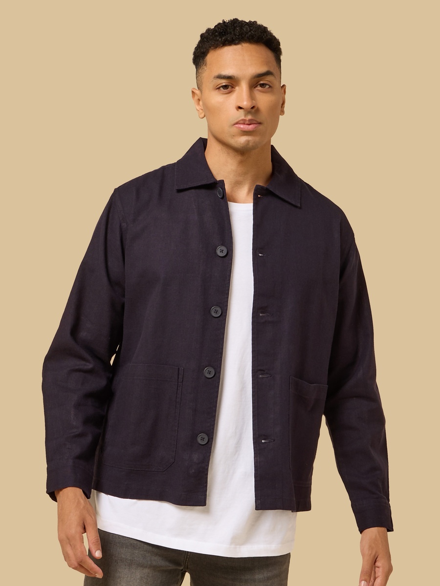 Linen Blend Shacket