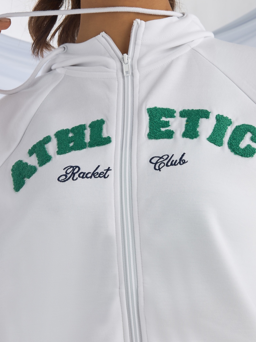 Slogan Embroidered Jacket