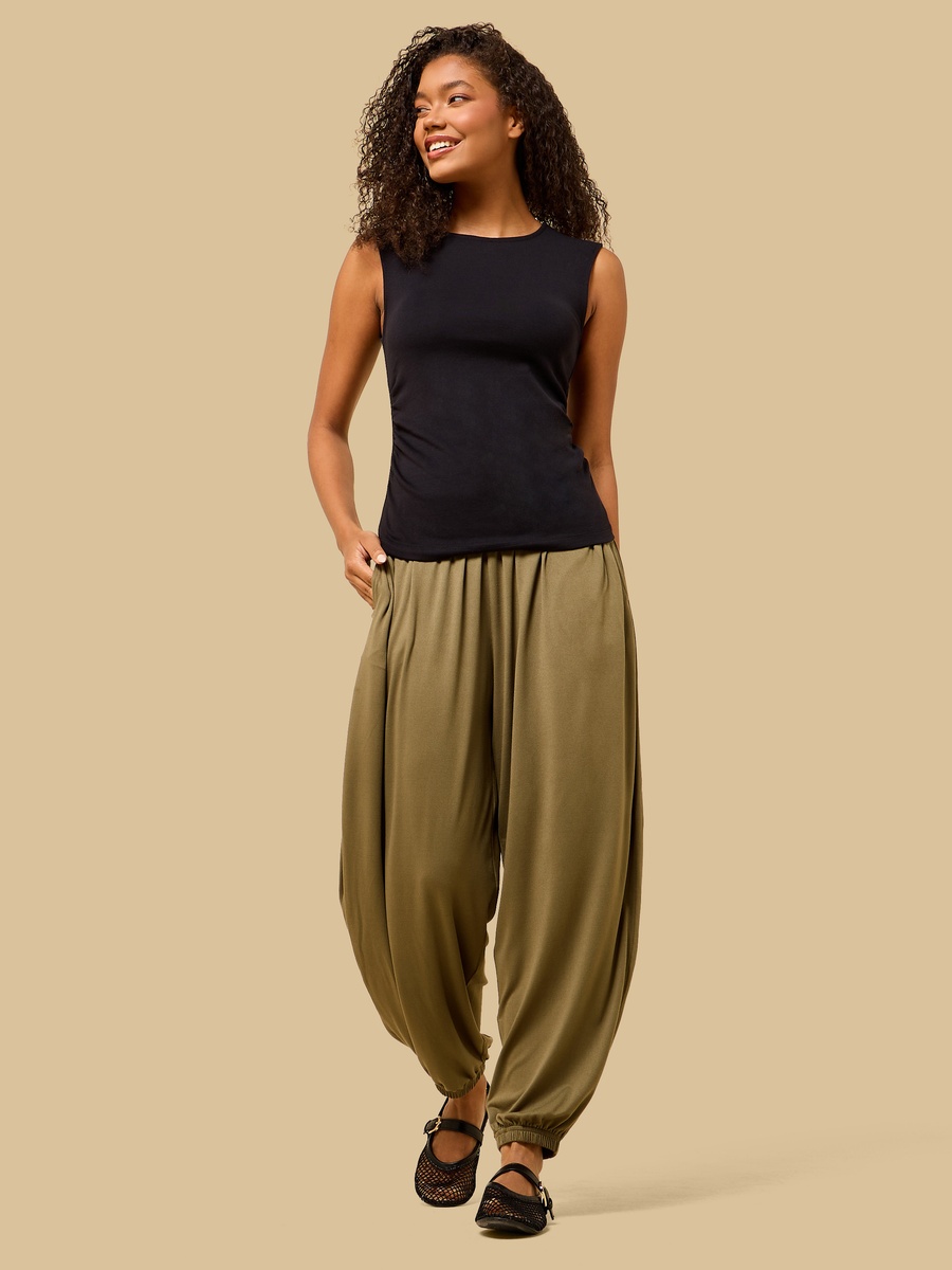 Pleated Harem Pants