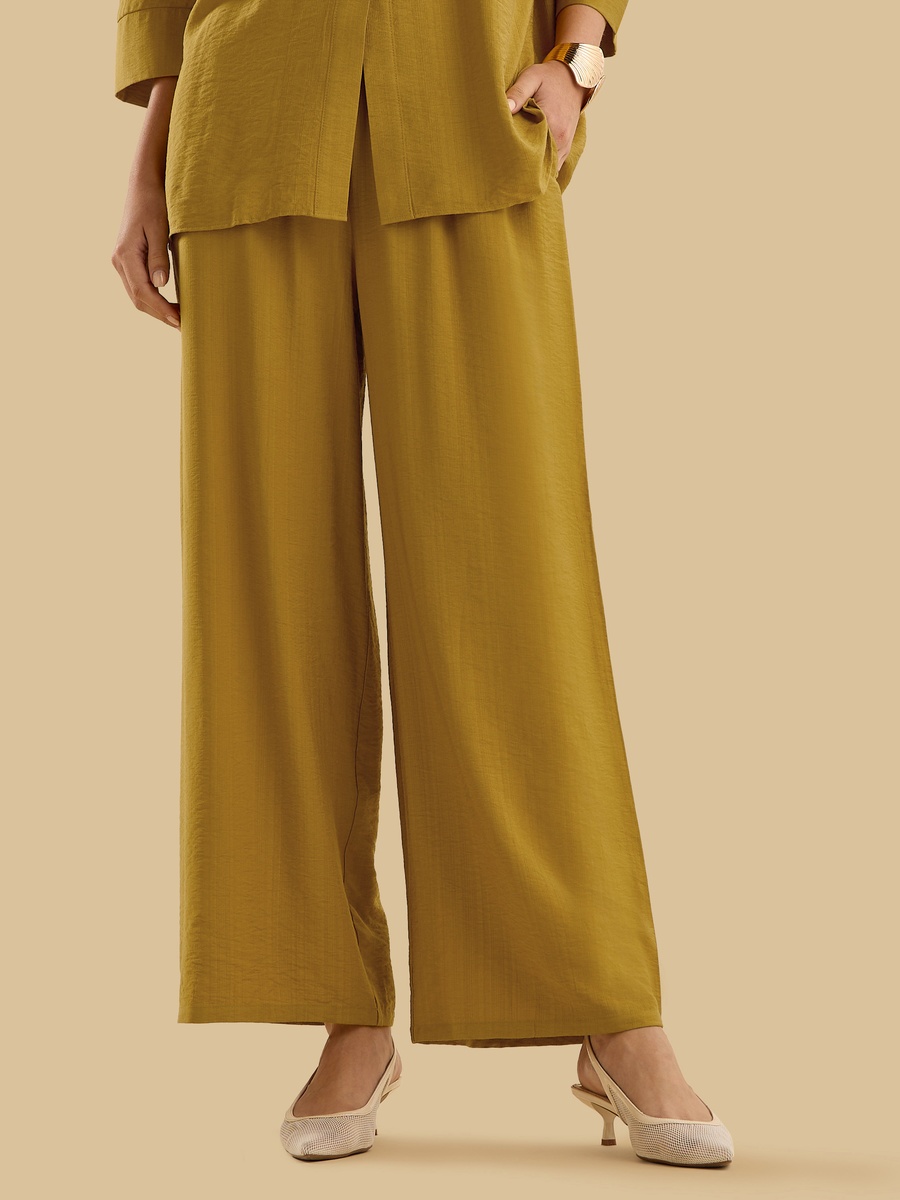 Plain Wide Leg Pants