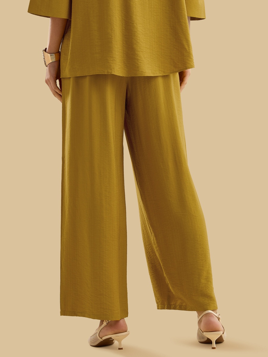 Plain Wide Leg Pants