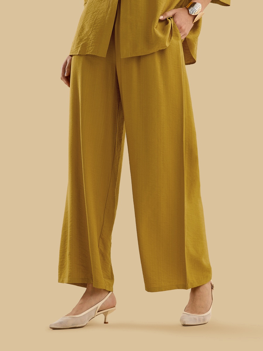 Plain Wide Leg Pants