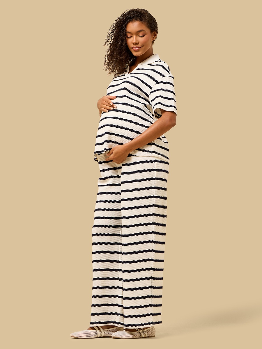Striped Maternity Pants
