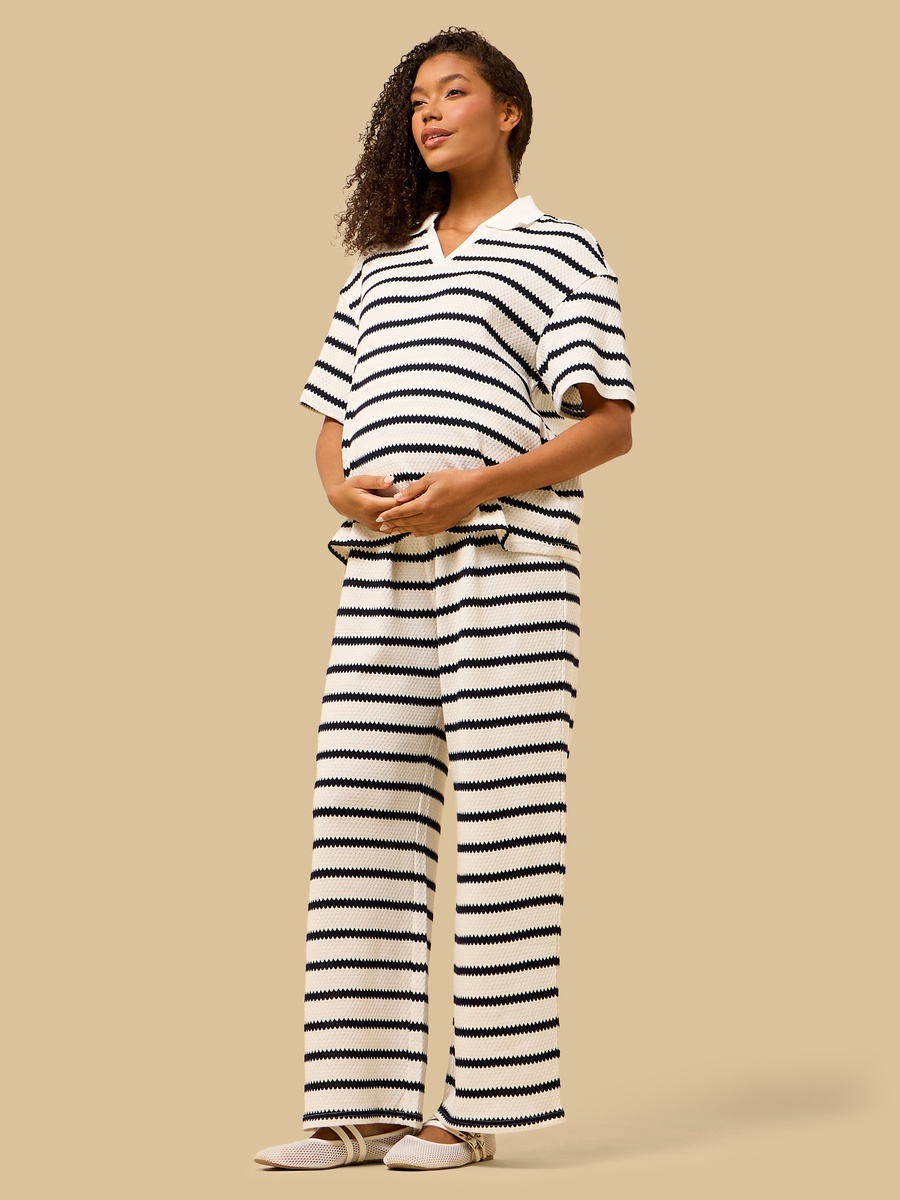 Striped Maternity Pants