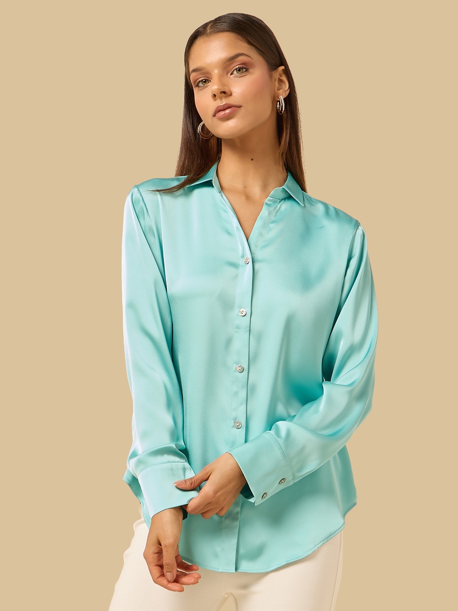 Oversized Satin Shirt