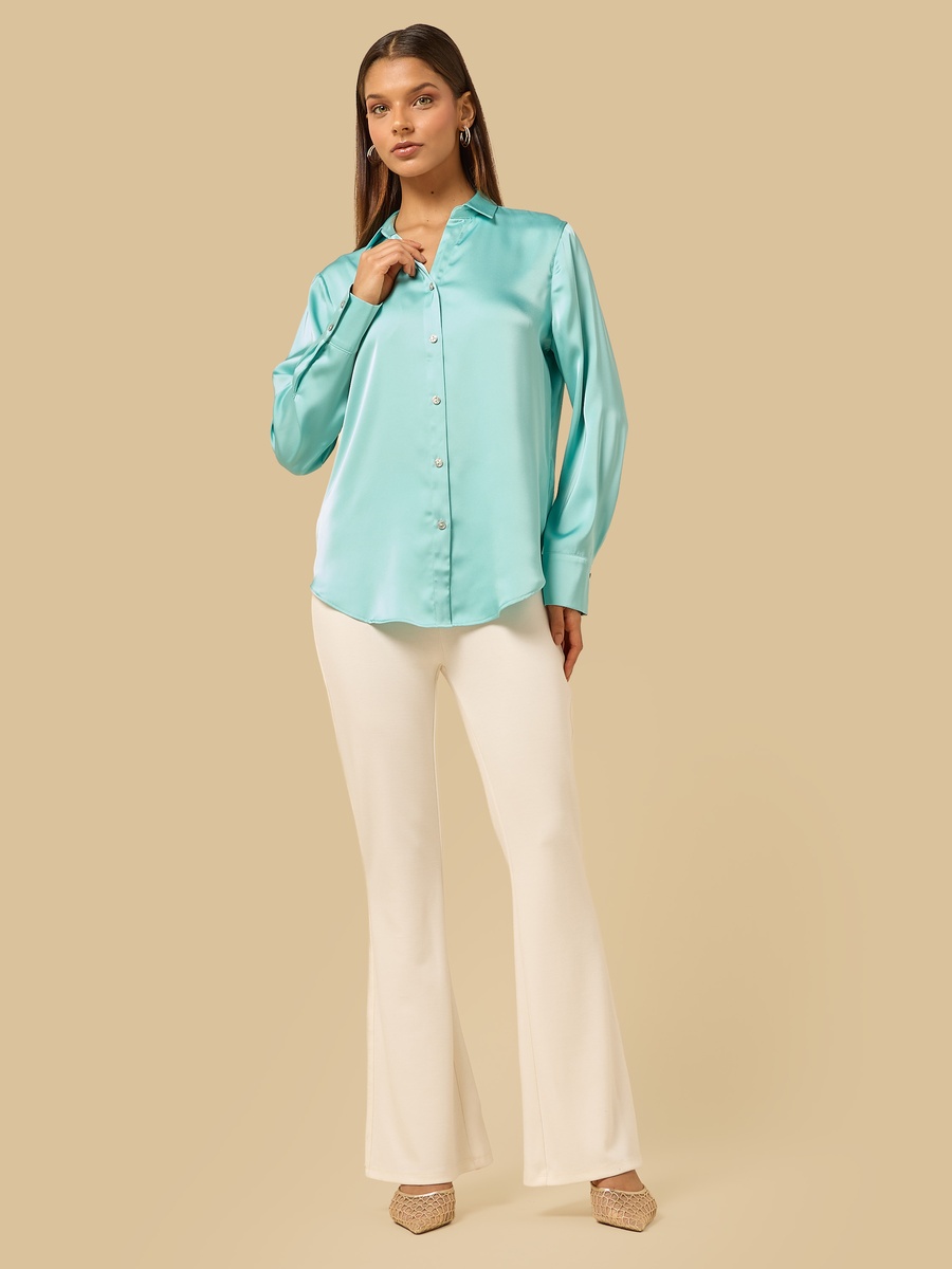 Oversized Satin Shirt