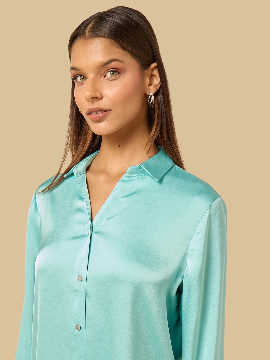Oversized Satin Shirt