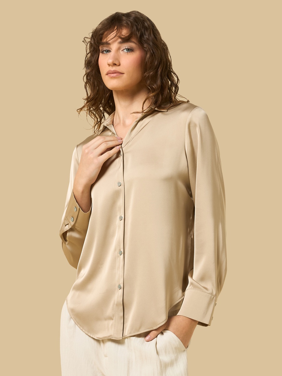 Oversized Satin Shirt