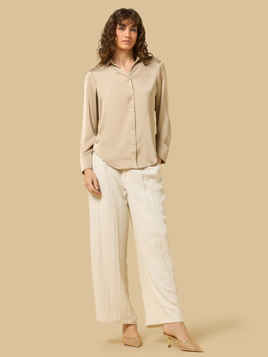 Oversized Satin Shirt