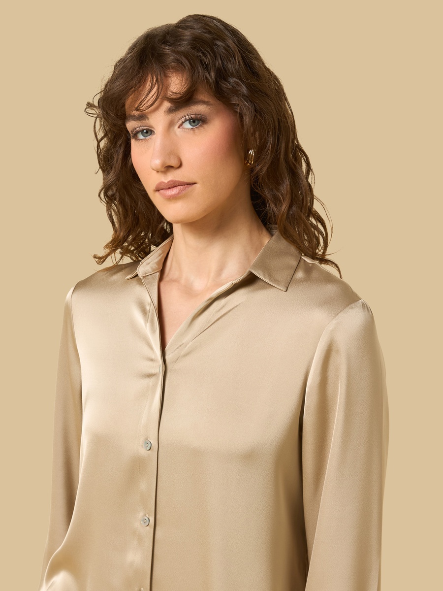 Oversized Satin Shirt