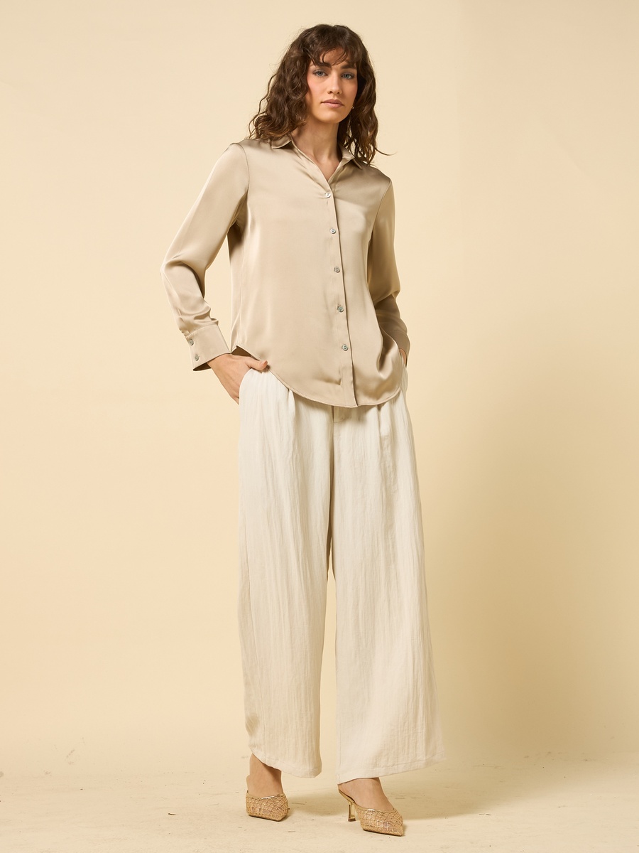 Oversized Satin Shirt