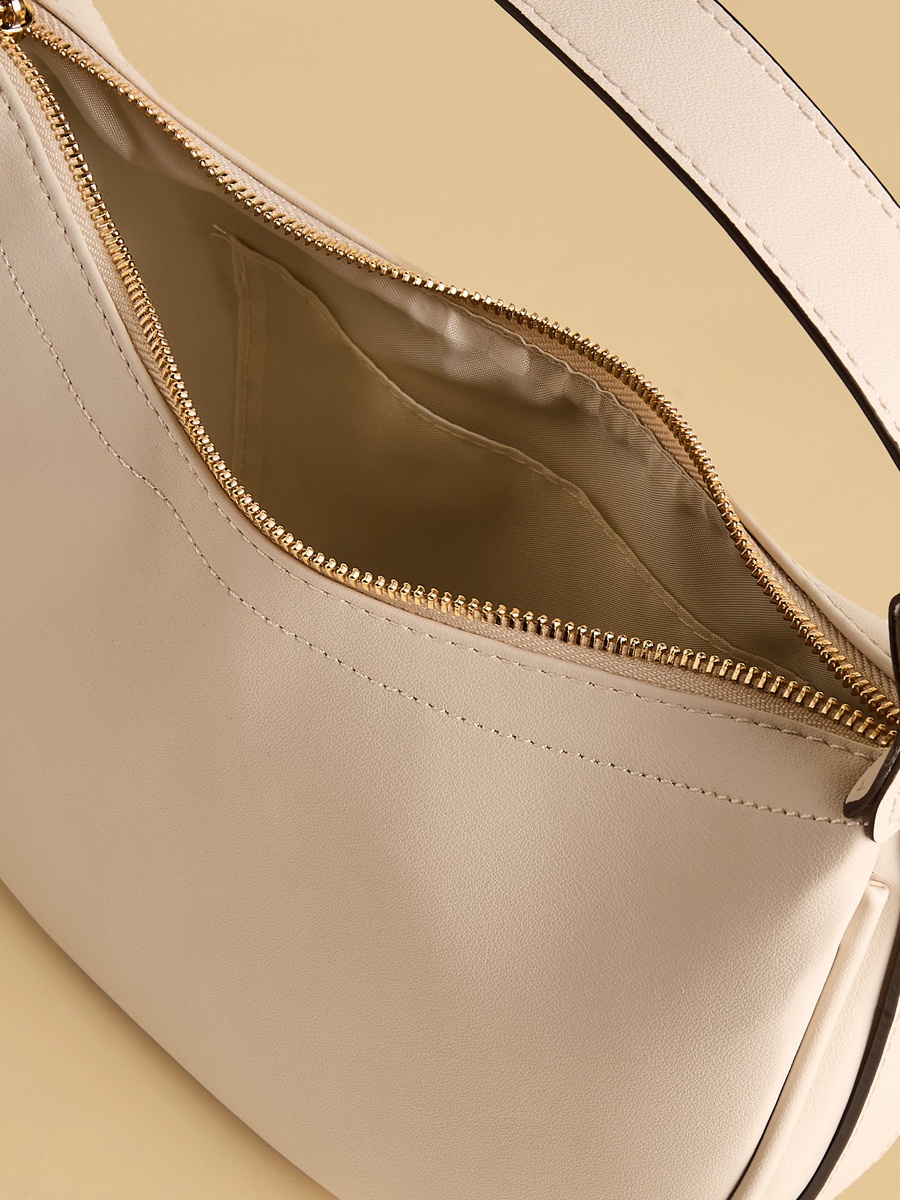 Plain Shoulder Bag with Adjustable Strap