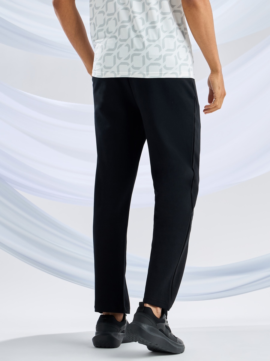 Panelled Open Hem Interlock Joggers
