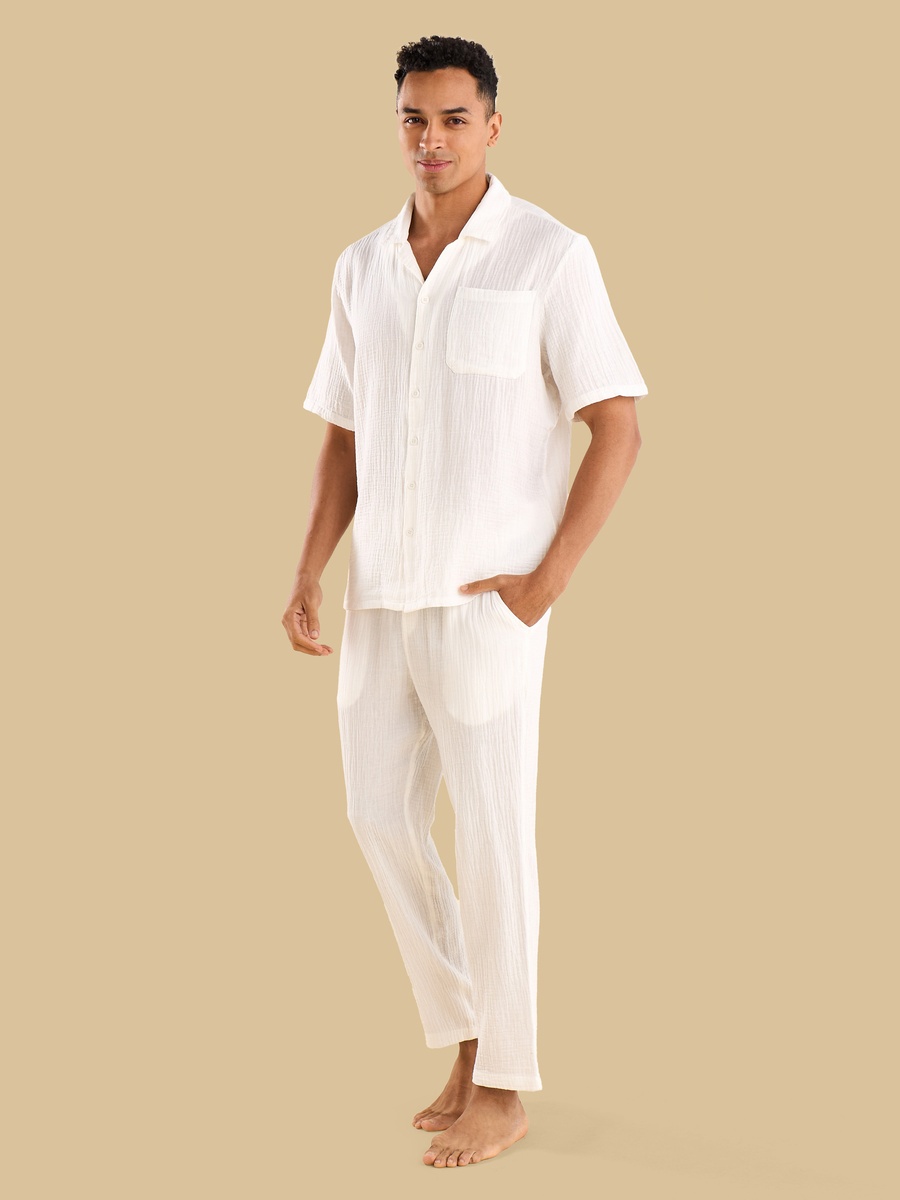 Textured Pyjama Set