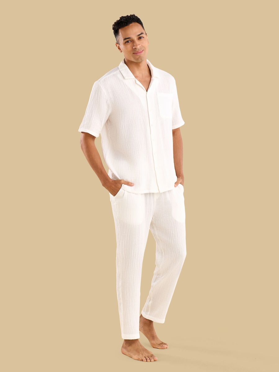 Textured Pyjama Set