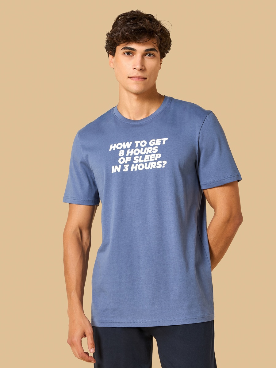 Slogan Print Pyjama Set