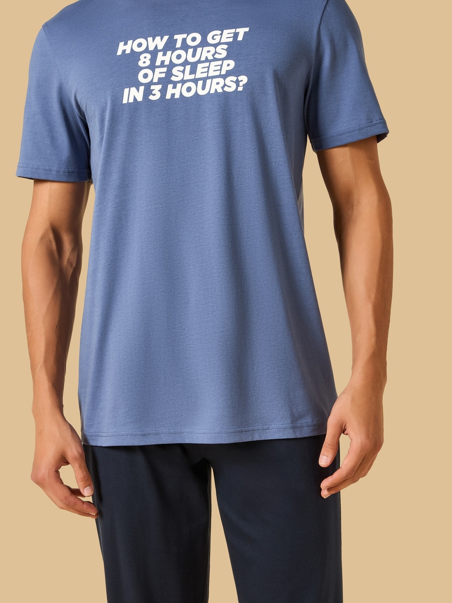 Slogan Print Pyjama Set