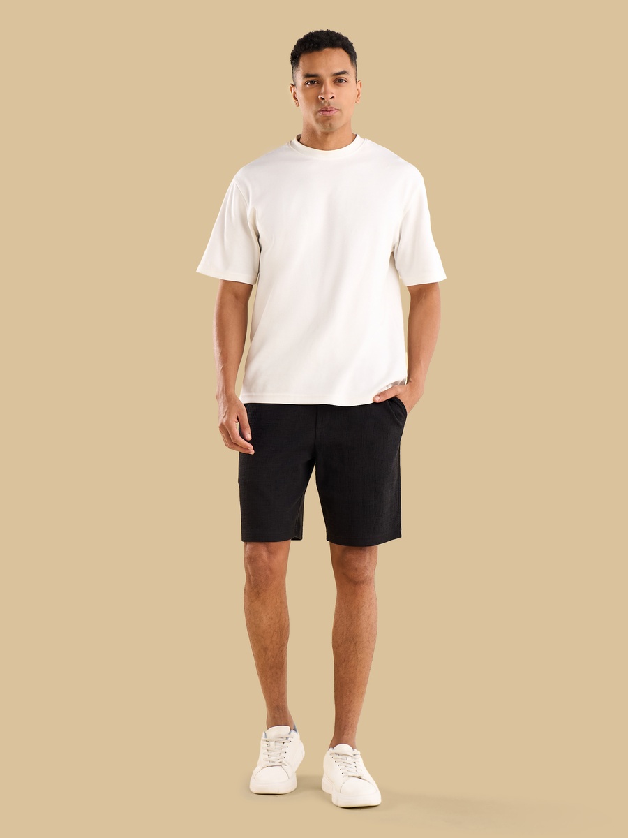 Textured Pull-On Shorts
