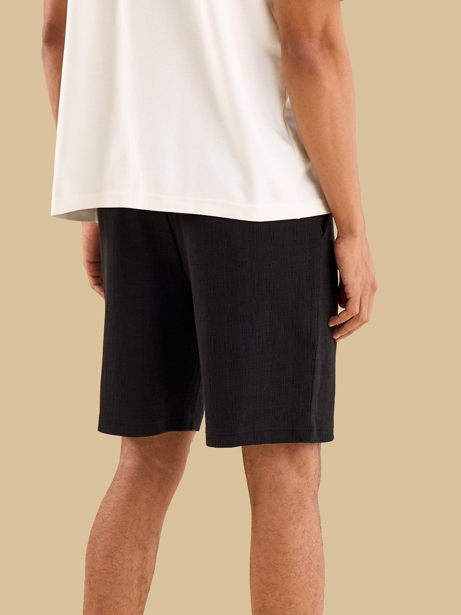 Textured Pull-On Shorts