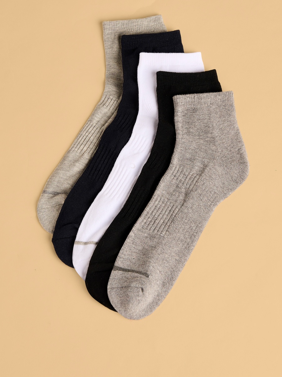 Pack of 5 - Half Terry Ankle Length Sport Socks