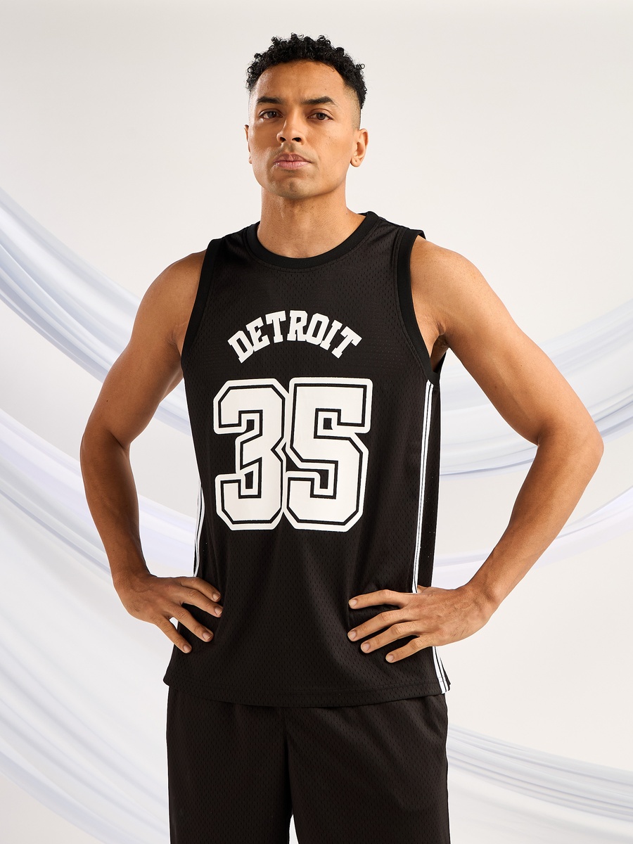 Detroit Print Basketball Tank T-Shirt