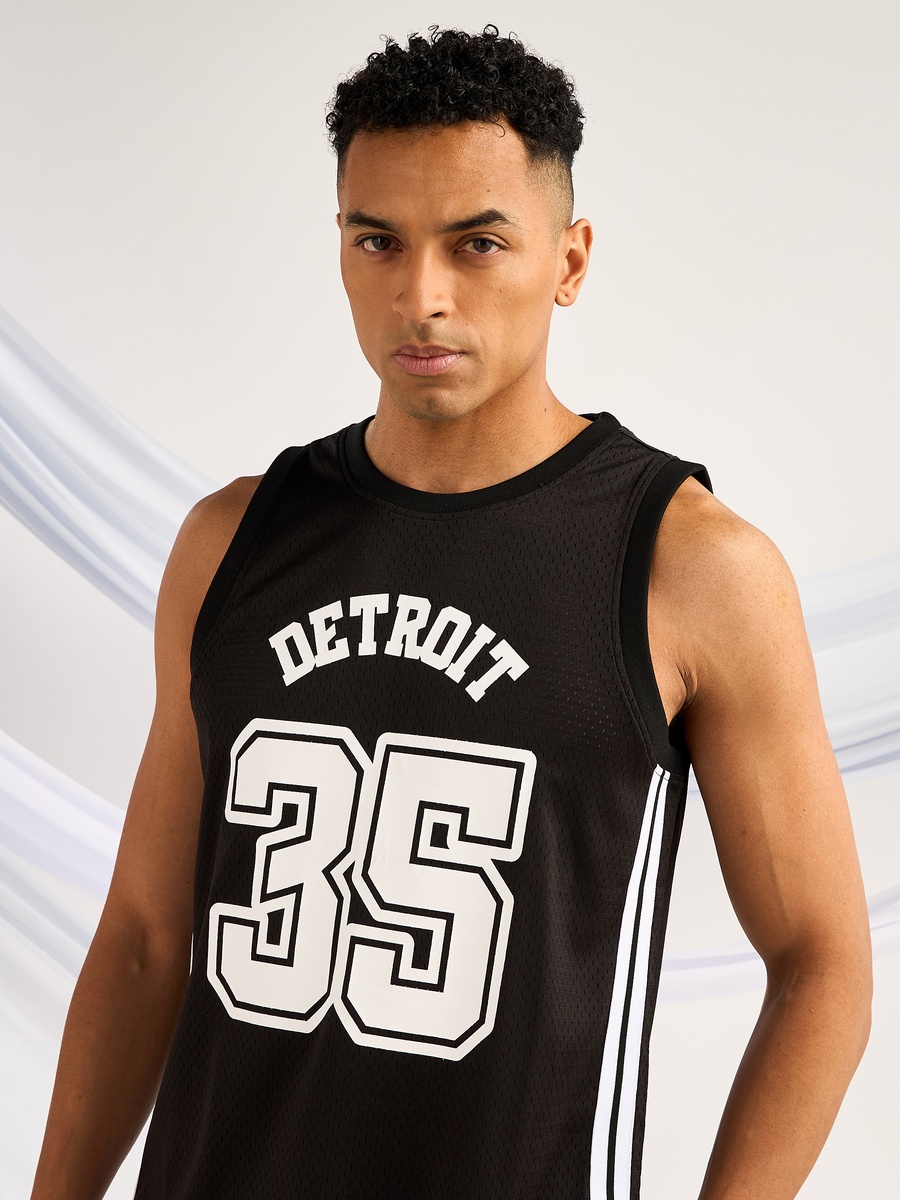Detroit Print Basketball Tank T-Shirt