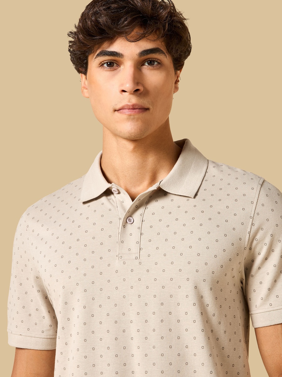 Textured Pique Polo T-Shirt