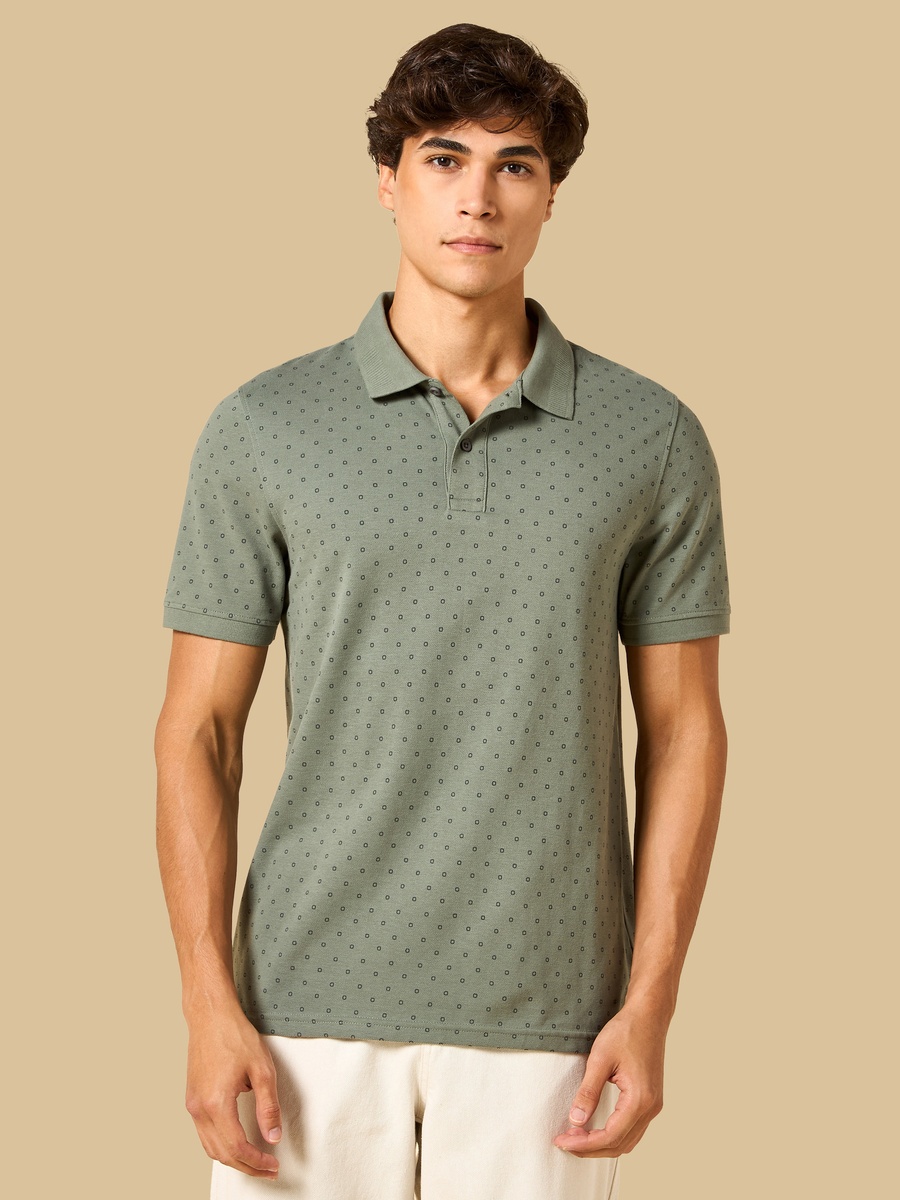 Textured Pique Polo T-Shirt
