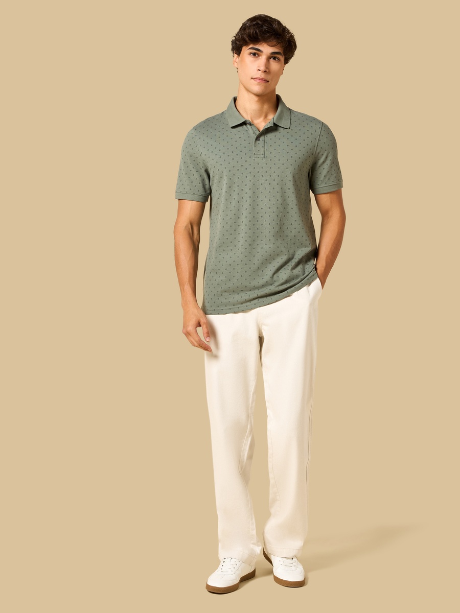 Textured Pique Polo T-Shirt