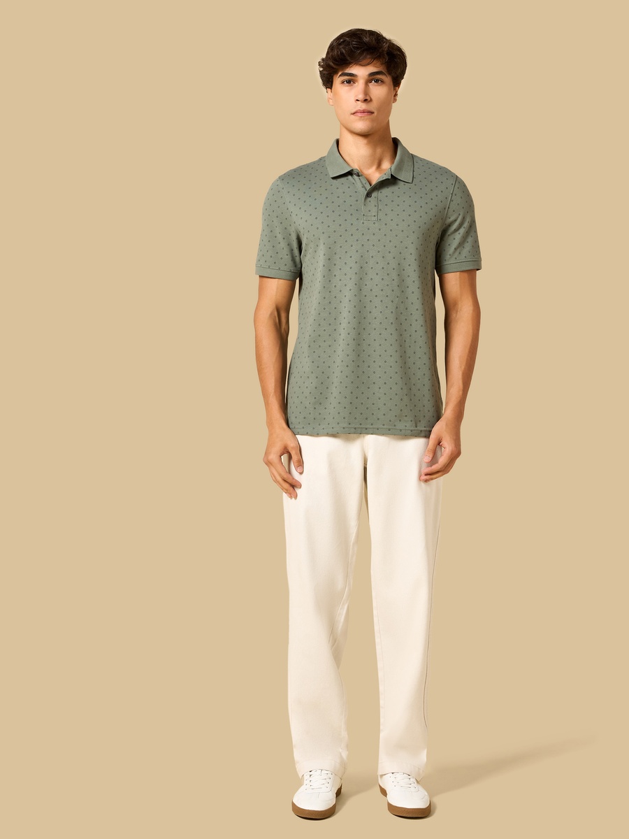 Textured Pique Polo T-Shirt