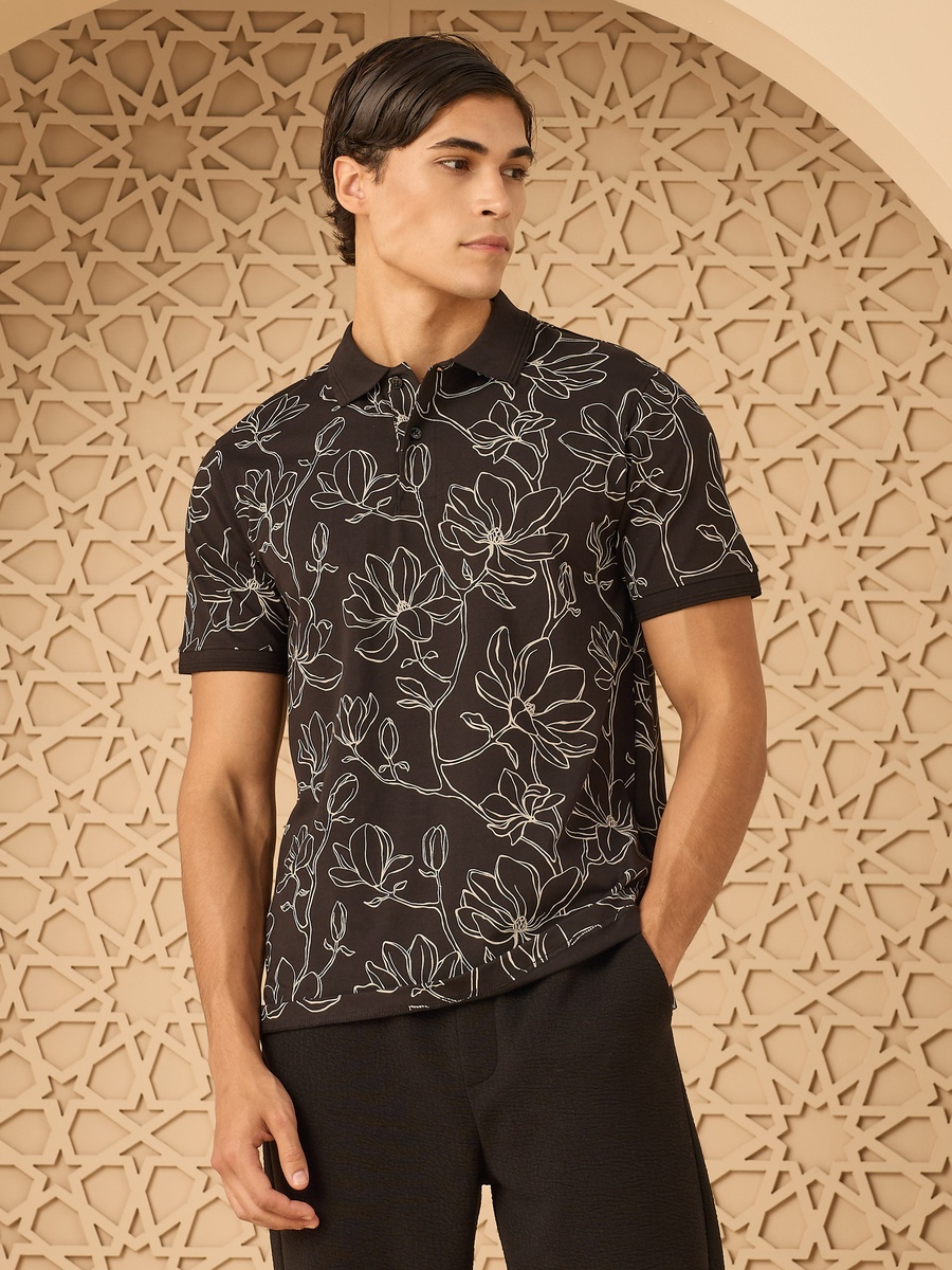 Printed Polo T-Shirt