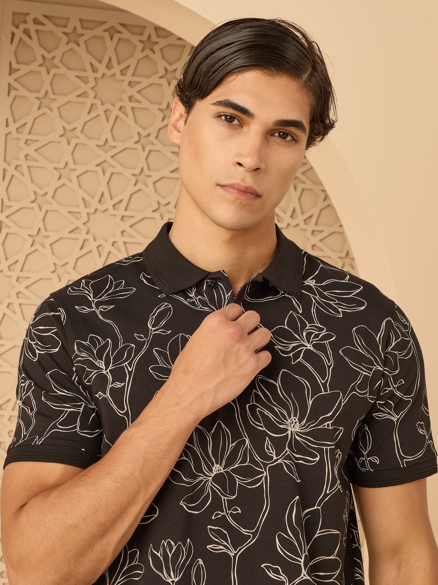 Printed Polo T-Shirt