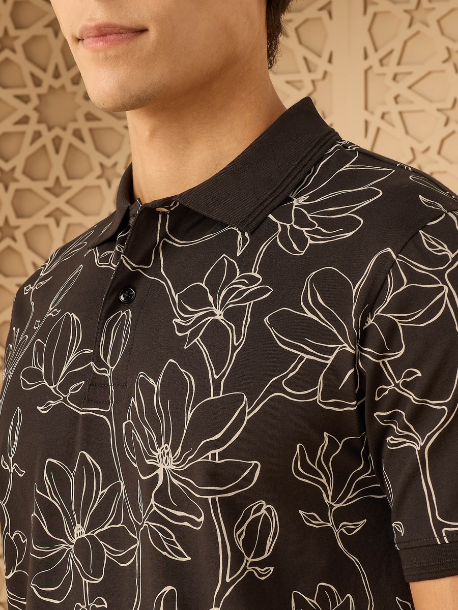 Printed Polo T-Shirt