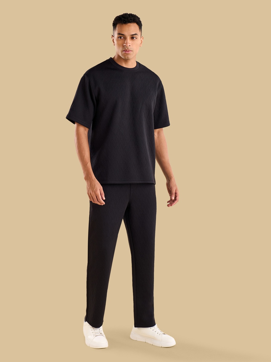 Relaxed Fit Jacquard T-Shirt