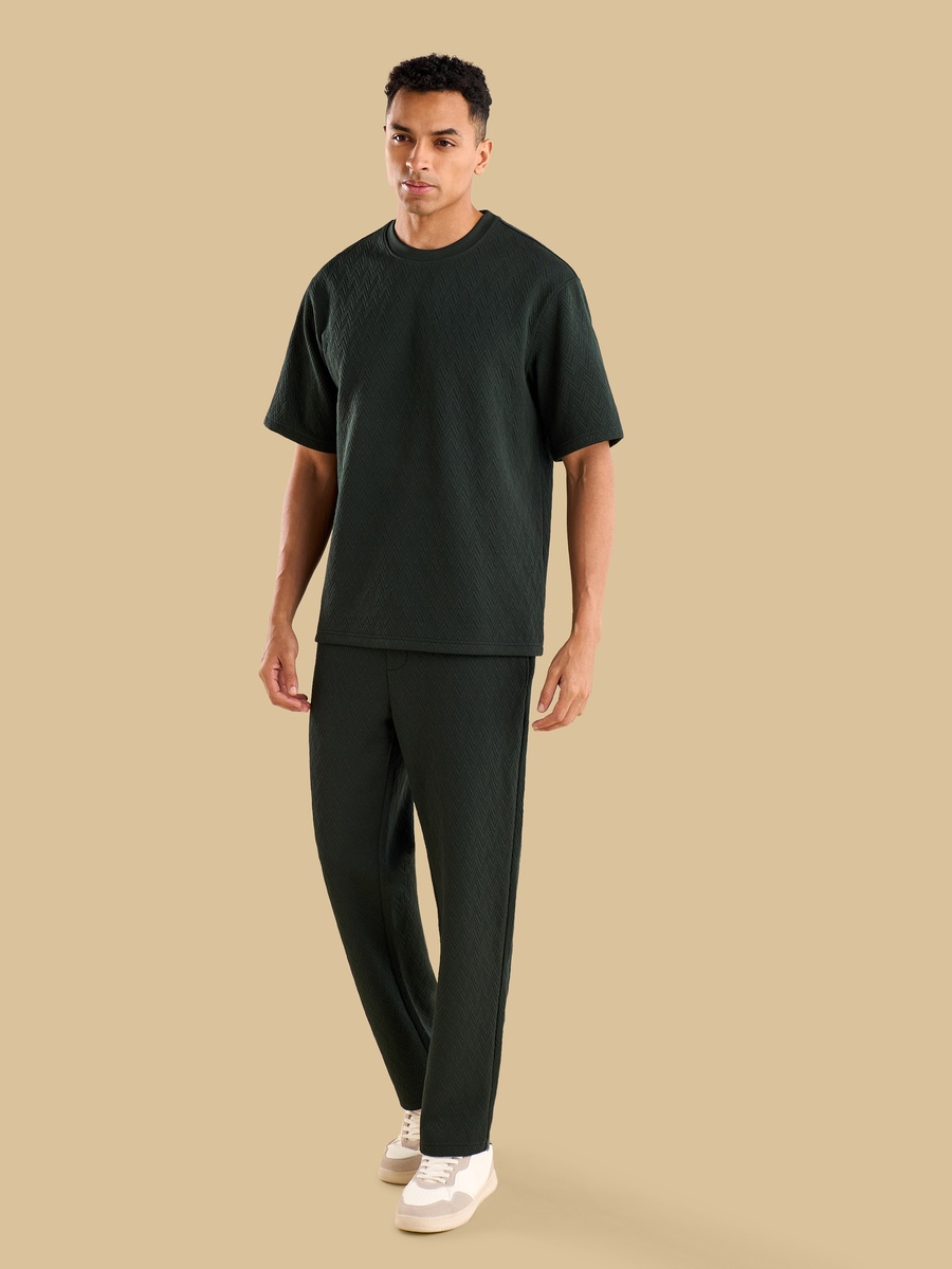 Relaxed Fit Jacquard T-Shirt